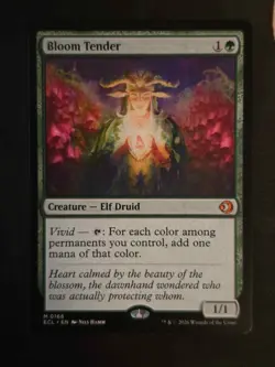 MTG - Bloom Tender - Regular Mythic #166 - Lorwyn Eclipsed NM - Pack Fresh - Image 1