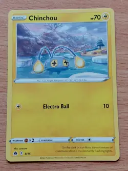 Pokemon Trading Card Game TCG Chinchou McDonald's Promos 2022 8/15 Regular 2022 - Image 1