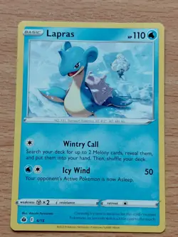 Pokemon Trading Card Game TCG Lapras McDonald's Promos 2022 6/15 Regular 2022 - Image 1