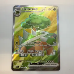 Torterra ex 185/162 - Pokemon SV05: Temporal Forces Full Art Ultra Rare Holo NM - Image 1