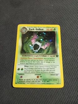 Pokemon TCG Dark Golbat 7/82 Holo Rare Unlimited Team Rocket - LP - Image 1