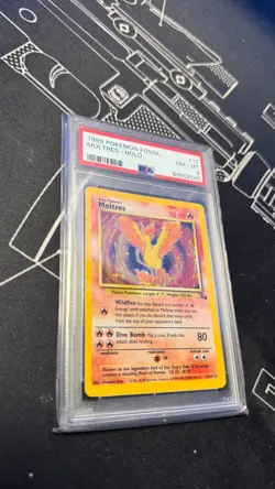 1999 POKEMON FOSSIL #12 MOLTRES-HOLO - Image 3