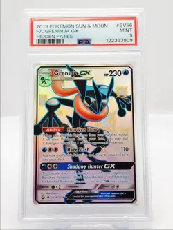 GRENINJA GX 2019 POKEMON HIDDEN FATES SHINY VAULT HOLO SV56/SV94 PSA 9 Q2419 - Image 1