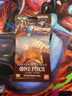 One Piece OP-02 Paramount War English New Sealed Sleeved Booster Pack TCG - Image 1
