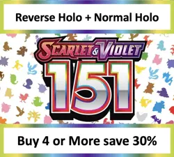 Pokemon 151 Reverse Holo - Rares - Trainers - Energy - Multibuy Discount - Image 1