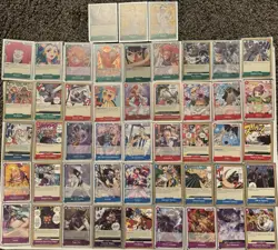 ONE PIECE PRE-ERRATA 48 CARD LOT OP01 ROMANCE DAWN NAMI ZORO SANJI CHOPPER UTA - Image 1