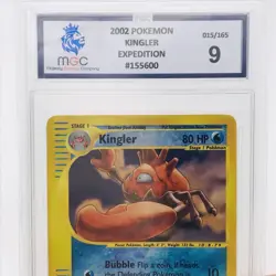 Kingler 15/165 • Expedition E Series • Holo Rare • Pokemon Card • Graded 9 - Image 3
