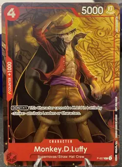 One Piece CCG - Monkey.D.Luffy (007) P-007 One Piece Promotion Cards Promo NM/M - Image 1