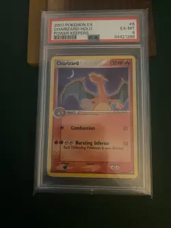 Charizard 6/108 Power Keepers Holo Card PSA 6 - Image 1