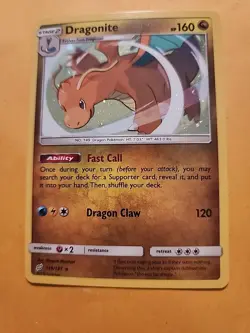 2019 Dragonite 119/181 Team Up Cosmos Holo Rare Pokemon Card Near Mint NM - Image 1