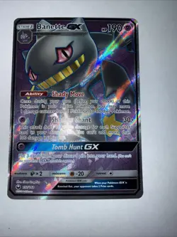 Pokemon TCG Banette GX Full Art Ultra Rare Holo Card 157/168 Celestial Storm - Image 1