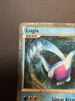 Lugia SL7 Call of Legends Shiny Holo Pokemon Card MP - Image 5