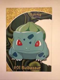 2000 Topps Pokemon TV Animation Series 2 #PC2 Bulbasaur Clear Card - Image 1