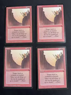 MtG X4 Fissure The Dark Magic the Gathering - Image 1