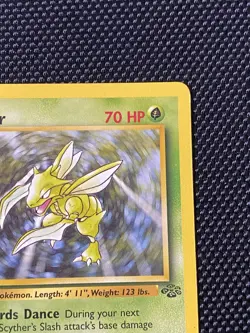 Pokemon Scyther 26/64 Non Holo Jungle Unlimited LP - Image 3
