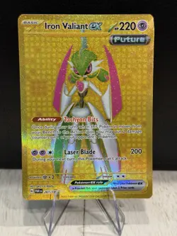 Pokemon TCG: S&V Paradox Rift - Iron Valiant ex HR 261/182 - NM+ - Image 1