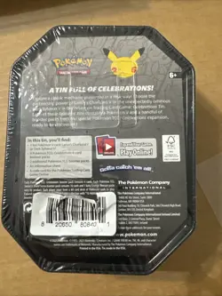 Pokemon TCG 25th Anniversary Celebrations Booster Pack Tin Charizard V Sealed - Image 5