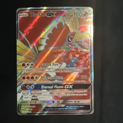 Pokemon Ho-Oh GX Ultra Rare Full Art Holo SM-Burning Shadows 131/147 190 HP - Image 1