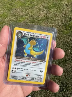 Pokemon TCG Dark Dragonite Team Rocket 5/82 Unlimited Holo Rare 70 HP - Image 1