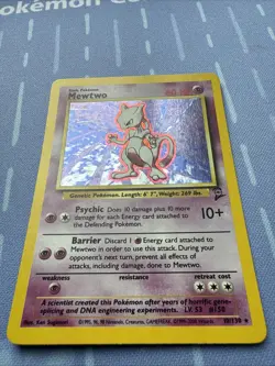 Mewtwo HOLO 10/130 Base Set 2 VINTAGE 2000 Pokemon - Image 3