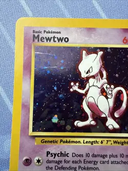 Mewtwo HOLO 10/130 Base Set 2 VINTAGE 2000 Pokemon - Image 4
