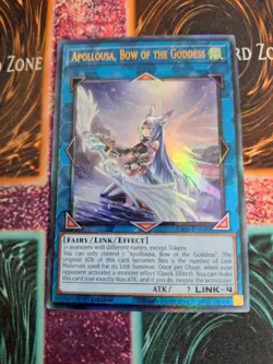 Yu-Gi-Oh! Apollousa, Bow of the Goddess RA02-EN040 Ultimate Rare 1st Edition NM - Image 1
