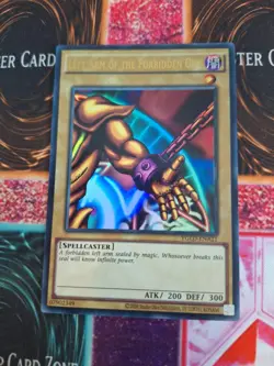 Yugioh Left Arm of the Forbidden One YGLD-ENA21 Ultra Rare Unlimited Near Mint - Image 1