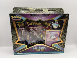 Pokemon TCG - Shining Fates Polteageist Mad Party Pin Collection Sealed in Box - Image 1