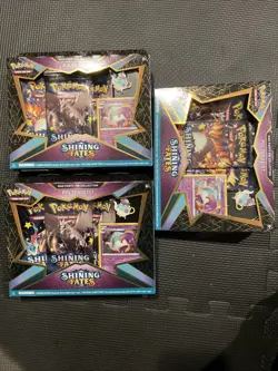 3 Pokemon TCG: Shining Fates Mad Party Pin Collections Box Polteageist NEW Seal 820650808685 - Image 2
