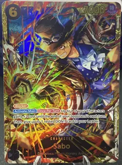 One Piece CCG: Sabo (SEC) OP13-120 - Carrying on His Will - OP13 NM/M - Black - Image 1