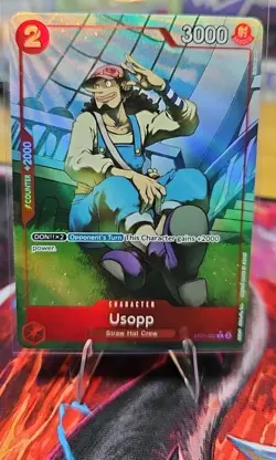 One Piece CCG Usopp ST21-002 Alt Art Promo. Near Mint. - Image 1