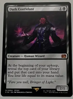 MTG Final Fantasy Dark Confidant Creature MYTHIC REGULAR #0094 - Image 1