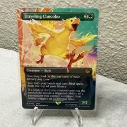 Traveling Chocobo M 0406 Borderless MTG Final Fantasy Regular NM - Image 1