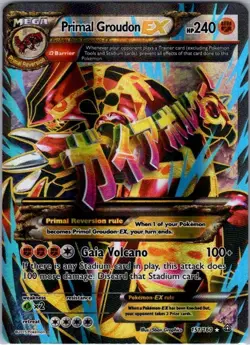Primal Groudon EX (Omega - 151 Full Art) 151/160 Ultra Rare XY - Primal Clash MP - Image 1
