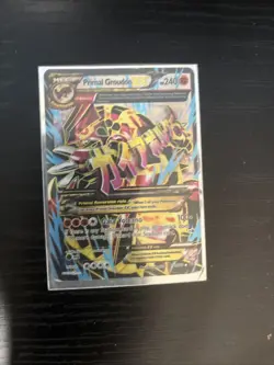 Pokemon TCG Primal Groudon EX Full Art XY Primal Clash Card 151/160 Single - Image 1