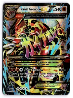 Primal Groudon EX (Omega - 151 Full Art) Ultra Rare XY - Primal Clash 151/160 MP - Image 1