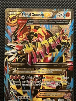 Pokemon TCG Primal Groudon EX Full Art 151/160 XY Primal Clash ENGLISH LP - Image 1