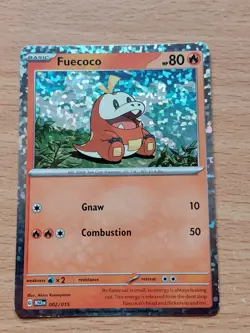 Pokemon Trading Card Game TCG Fuecoco McDonald's Promos 2023 002/015 Holo - Image 1
