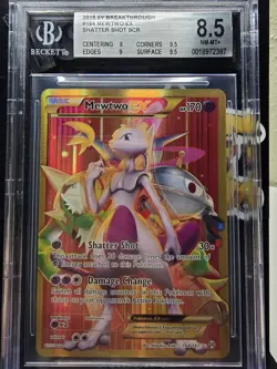 Mewtwo EX 164/162 Secret Rare XY Breakthrough 2015 Pokemon Card BGS 8.5 MINT! - Image 1