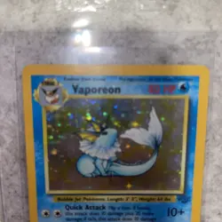 Pokemon TCG Vaporeon Holo Rare Card Jungle Set, #12/64, Vintage NM Condition - Image 3
