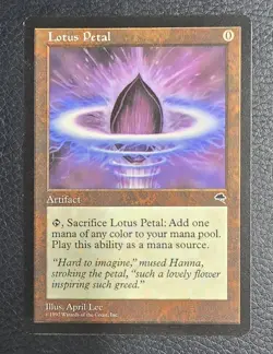 Lotus Petal Magic the Gathering Tempest LP Common Card MTG Card - Image 1