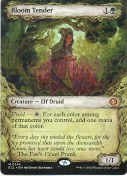 MTG: Lorwyn Eclipsed: Showcase Bloom Tender (0324): Lightly Played Condition - Image 1