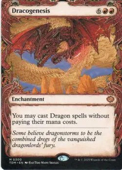 MTG: Tarkir: Dragonstorm: Showcase (0300) Dracogenesis: LP Condition - Image 1