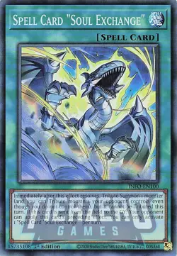 Yugioh INFO-EN100 - Spell Card Soul Exchange"" - Super Rare - Image 1