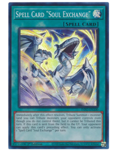 Spell Card "Soul Exchange" - INFO-EN100 - Super Rare YuGiOh - Image 1