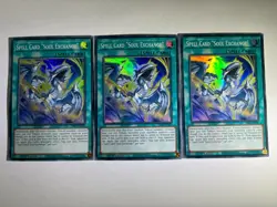 3 x Spell Card "Soul Exchange" INFO-EN100 Super Rare 1st Edition YuGiOh Playset - Image 1