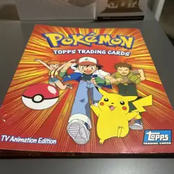 Pokemon Topps Trading Card Book With Cards Included - Image 1