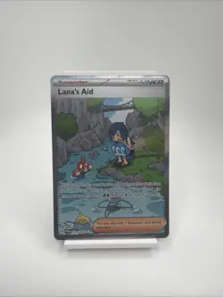 Pokemon TCG Lana's Aid Twilight Masquerade Holo Ultra Rare Card 219 Near Mint - Image 1