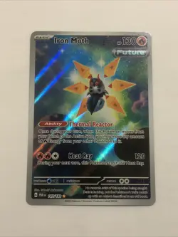 Iron Moth Pokemon Paradox Rift 187/182 Illustration Rare NM - Image 1