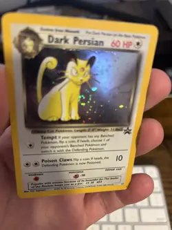 Pokemon WoTC Promo - Dark Persian 17/53 Holo Rare Swirl - Played - Image 4
